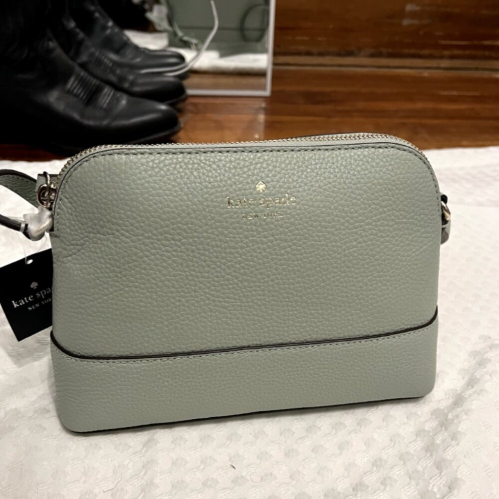 Kate Spade WKRU7110 South Port Avenue Hanna Pebbled Leather Crossbody Bag (NWT)